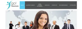 Captura del sitio de GO! Capacitación