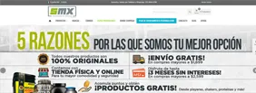 Captura del sitio de Suplementos México